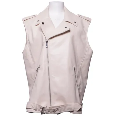 Biker vest (Beige) from Costes Studio Polyester, Polyurethane