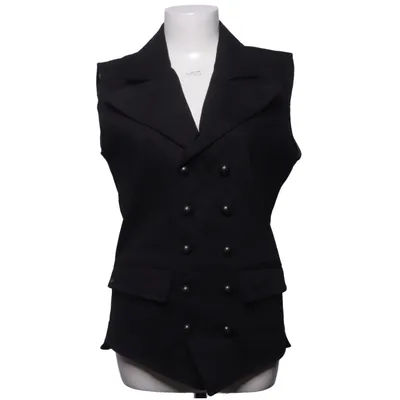 Suit vest (Black) from Gothicana by EMP Polyester