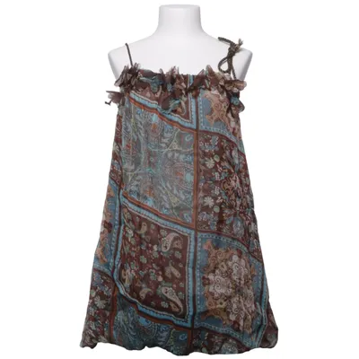 Jurk (Bruin, Blauw, Meerkleurig) van Jus de Fraise Polyester, Zijde