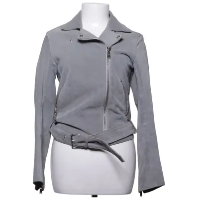 Bikerjacka (Grå) från 7 for All Mankind Skinn