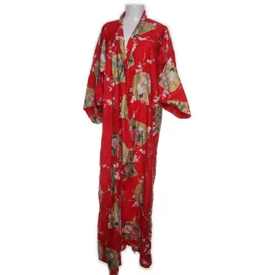 Kimono (Röd, Flerfärgad) från Sakura Bomull