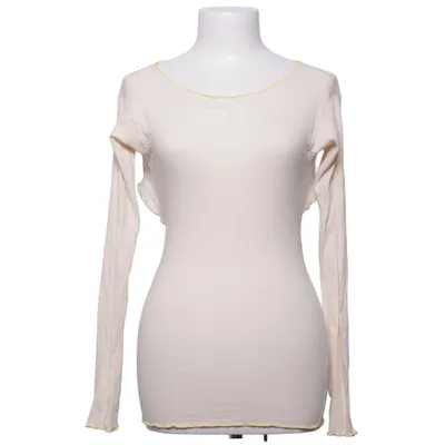Langærmet t-shirt (Beige) fra Baserange Elastan, Økologisk bomuld