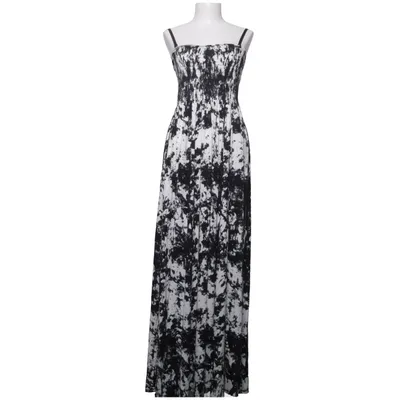 Maxi jurk (Zwart, Wit) van Sirup Elastaan, Viscose