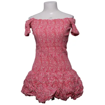 Kleid (Pink, Weiß) von H&M Viskose, Baumwolle