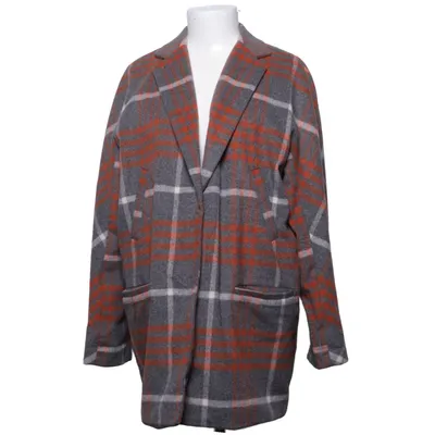Coat (Gray, Orange, White) from Campus Polyester, Wool