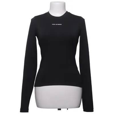 Langærmet t-shirt (Sort) fra Nicki Studios x Gina Tricot Elastan, Polyester