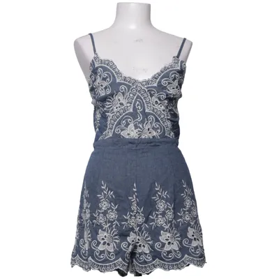 Jumpsuit (Blauw, Wit) van Simplee Katoen