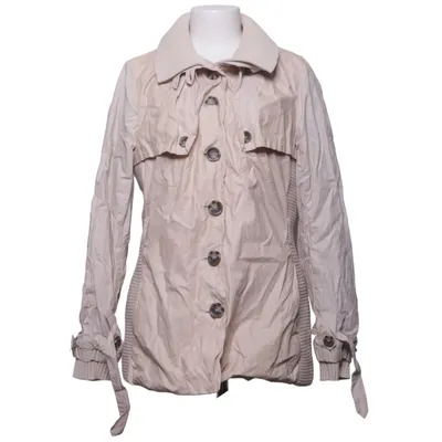 Trench coat (Beige) from Cream Acetate, Cotton, Metallic fiber, Polyamide, Polyester
