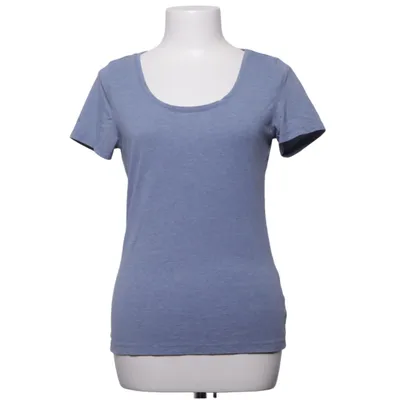 T-shirt (Blå) fra H&M Basic Elastan, Bomuld, Polyester