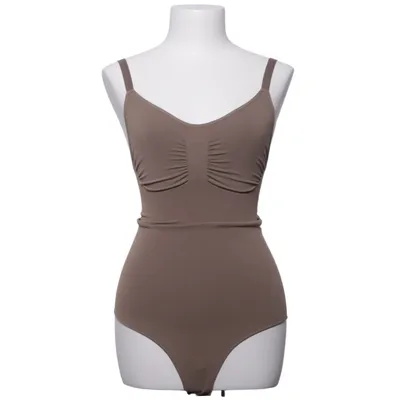 Corrigerende body (Bruin) van Creamy Fabrics Elastaan, Polyamide
