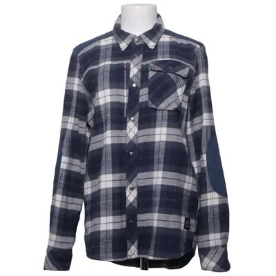 Flannel skjorte (Blå, Hvid) fra 2117 Elastan, Økologisk bomuld, Genanvendt polyester