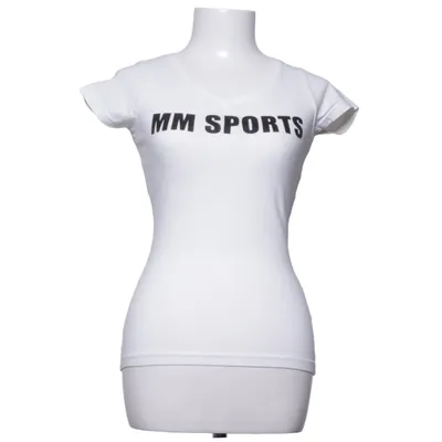 T-shirt (Vit) från MM Sports Bomull, Elastan