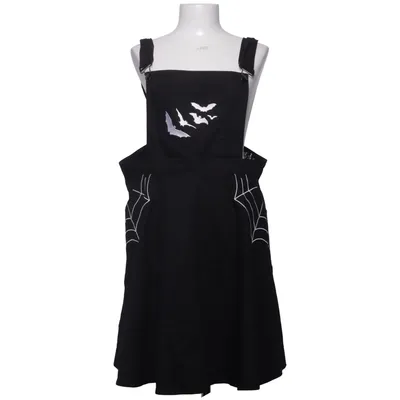 Denimspencer (Sort, Hvid) fra Hell Bunny Bomuld, Elastan