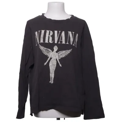 Langærmet t-shirt (Grå, Flerfarvet) fra H&M Bomuld