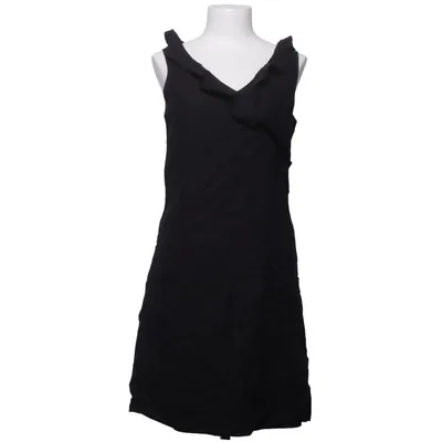Dress (Black) from Isolina Sartini Acetate, Linen, Viscose