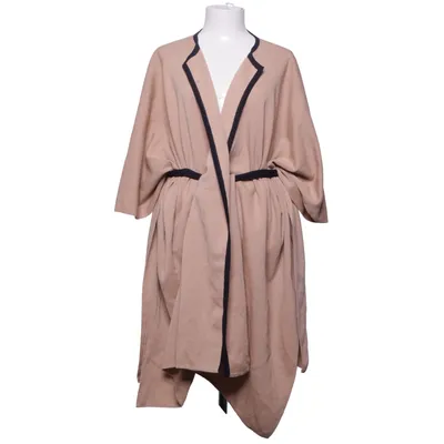 Slå om-cardigan (Beige, Sort) fra Busnel Uld