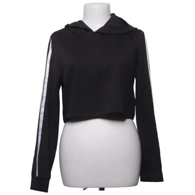Hoodie (Black, White) from Boohoo Fit Elastane, Polyester