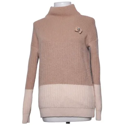 Turtleneck (Beige, Brown) from Betty Blue Acrylic, Wool