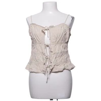 Tanktop  (Beige) fra Divided by H&M Viscose, Linned