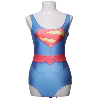 Maillot de bain une pièce (Bleu, Rouge, Jaune) de Superman Élasthane, Polyester