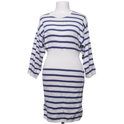 Dress (Blue, White) from Claude Montana Cotton