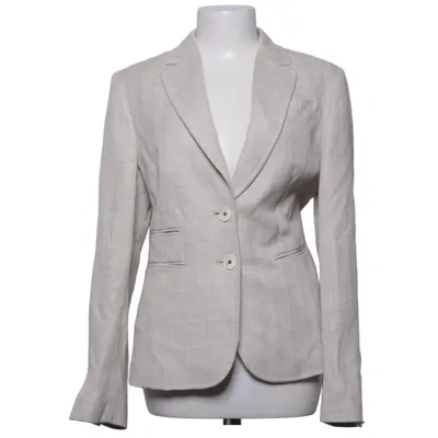 Blazer (Beige) van Wellington of bilmore Katoen, Linnen