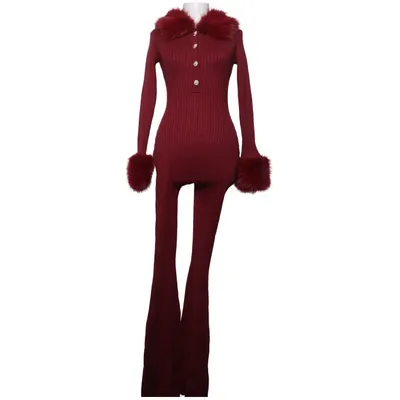 Buksedragt (Rød) fra Fashion Nova Polyamid, Polyester, Viscose