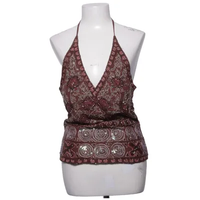 Haut dos-nu (Marron, Multicolore) de Aftershock Soie, Viscose