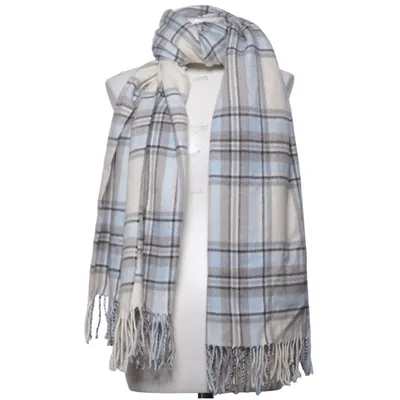 Scarf (Blue, White, Gray)