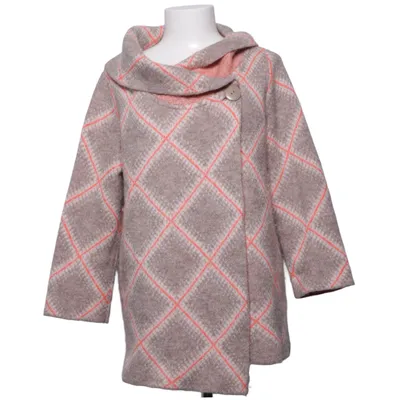 Cardigan (Gray, Pink) from Christian Siriano Acrylic, Elastane, Polyester, Wool