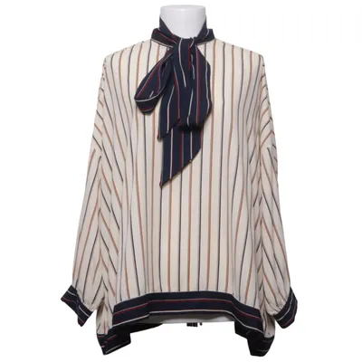 Knytblus (Vit, Blå, Flerfärgad) från JCL Polyester
