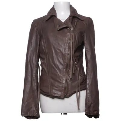 Biker jacket (Dusky Grey) from Muubaa Cotton, Leather, Polyester