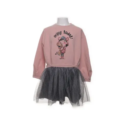 Klänning (Rosa, Svart, Vit) från Mayoral Bomull, Elastan, Polyester