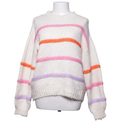 Sweater (White, Multicolored) from Page One Acrylic, Polyester
