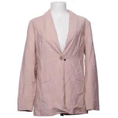 Blazer (Pink) from Mangoon Polyester, Viscose