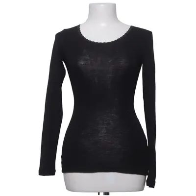 Long sleeve T-shirt (Black) from Dilling Wool