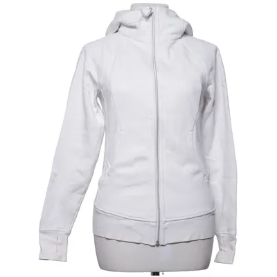 Huvtröja (Vit) från Lululemon Athletica Bomull, Elastan, Polyester