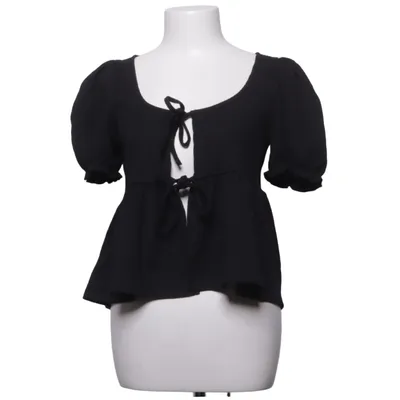 Wrap blouse (Black) from Gina Tricot Elastane, Polyester