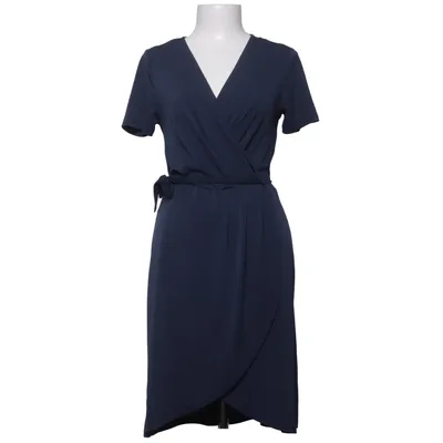 Wikkeljurk (Blauw) van VILA Elastaan, Gerecycled polyester