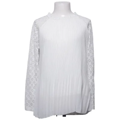 Blouse (White) from Lacony Elastane, Polyester, Viscose