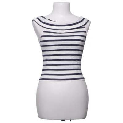 Top (Blue, White) from Divided by H&M Cotton, Elastane