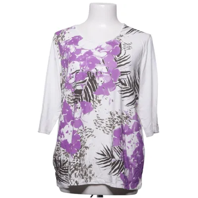 Top (Hvid, Lilla, Brun) fra Handberg Elastan, Viscose