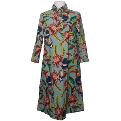 Blusenkleid (Grün, Mehrfarbig) von Christian Berg Baumwolle