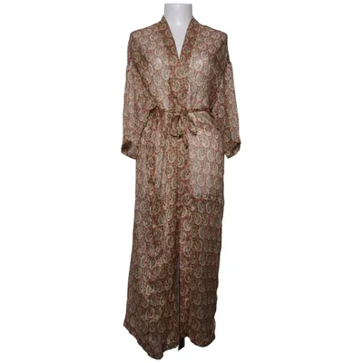 Wrap dress (Brown, Blue, Yellow) from Dranella Polyester
