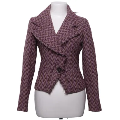 Blazer (Purple, Multicolored) from Bay Acetate, Acrylic, Polyester, Viscose, Wool