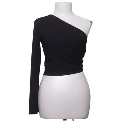 Slå-om top (Sort) fra Missguided Petite Elastan, Polyester