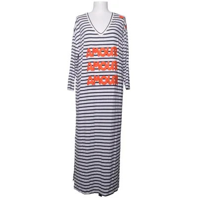 Maxi dress (Blue, White, Orange) from Carla Giannini Elastane, Viscose