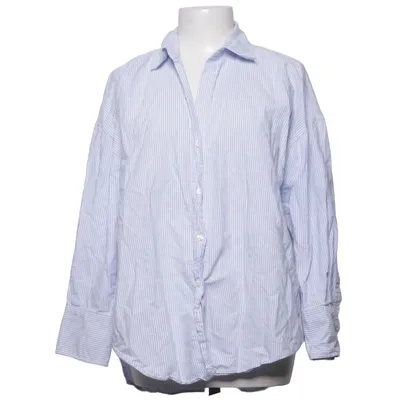 Shirt (Blauw, Wit) van Zara Katoen
