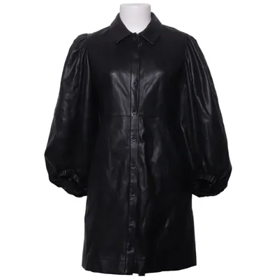 Skjortklänning (Svart) från Moussy Skinnimitation, Polyester