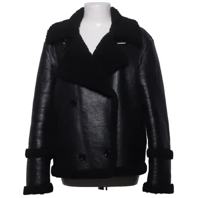 Shearling jas (Zwart) van Stand Studio Polyester